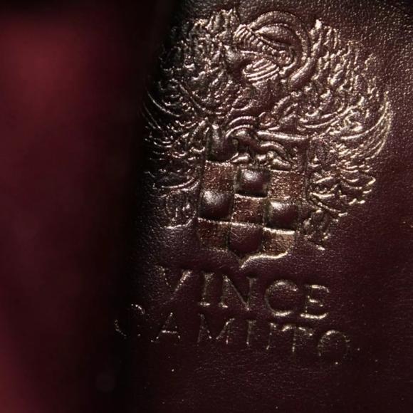 Vince Camuto Kortimy Red Suede Back Zip Heeled Ankle Boots 7.5 - Picture 11 of 16